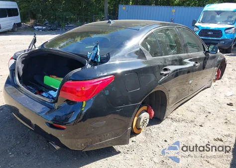 2018 Infiniti Q50 3.0T Red Sport 400 z USA, uszkodzony, nr VIN JN1FV7AP3JM460198